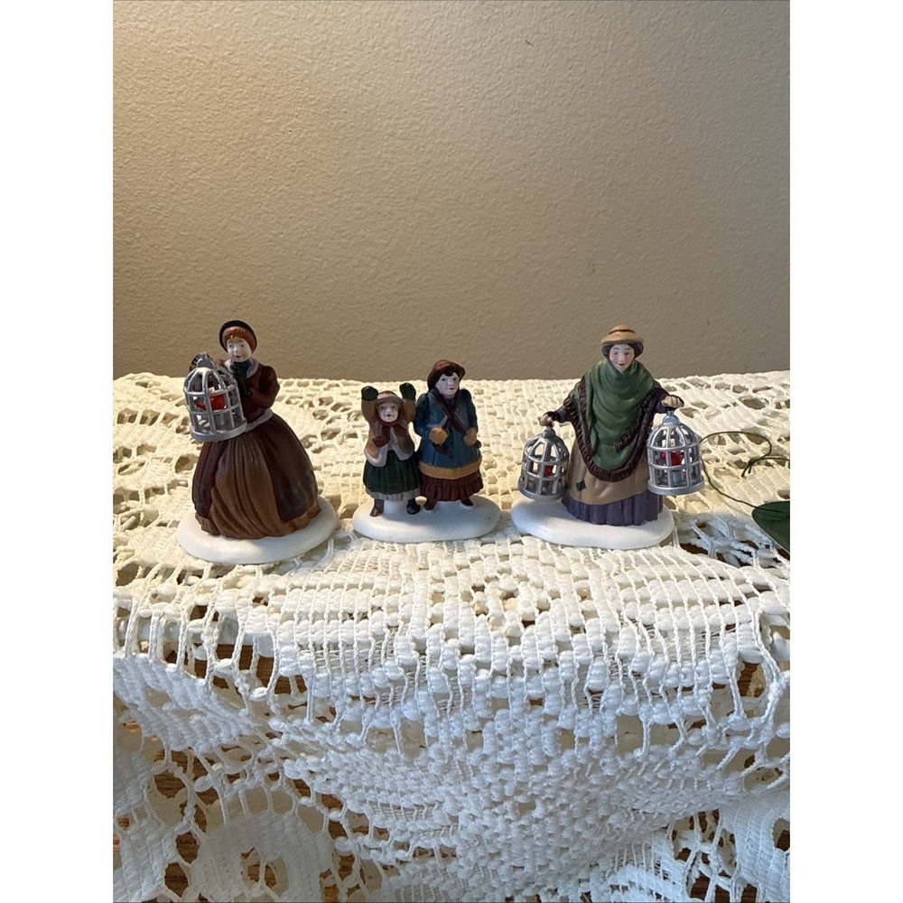 Dept 56 The Bird Seller Set of 3 #58033 Heritage Dickens Accessory